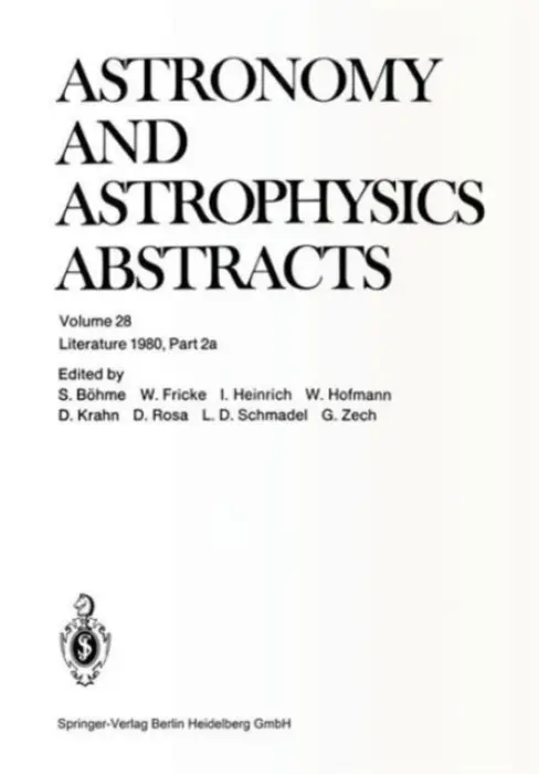 Literature 1980, Part 2 - Bohme, Siegfried a Fricke, Professor Dr. Walter a Heinrich, Inge a Hofmann, Wilfried a Krahn, Dietlinde a Rosa, Dorothea a Schmadel, Dr. Lutz D. a Zech, Gert