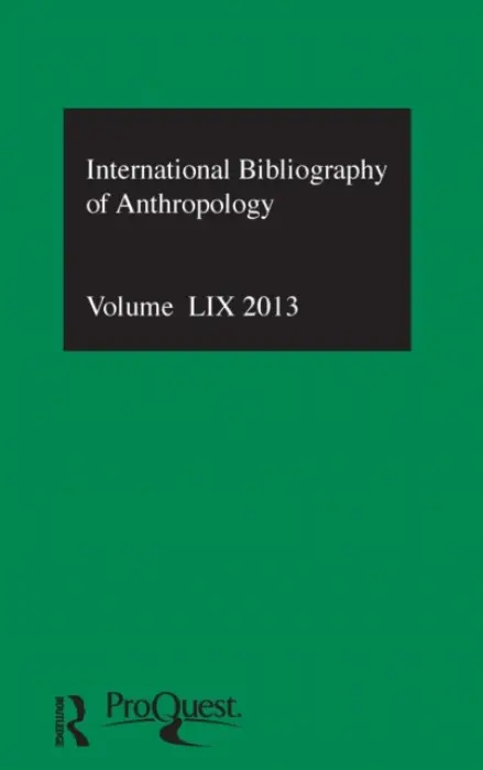 IBSS: Anthropology: 2013 Vol.59