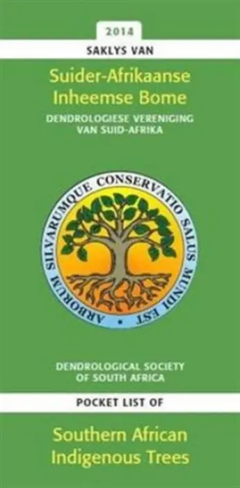 Saklys van Suider-Afrikaanse inheemse bome/ Pocket list of Southern African indigenous trees - von Durckheim, Hartwig a van Wyk, Braam a van den Berg, Erika a Coates Palgrave, Meg a Jordaan, Marie