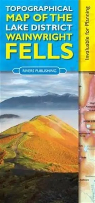 Topographical Map of the Lake District Wainwright Fells - Knowles, Peter