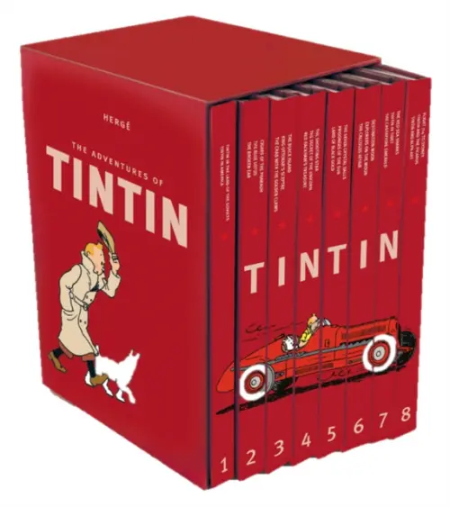 Adventures of Tintin - Compact Editions - The Tintin Collection: 8 Book Box-Set - Herge