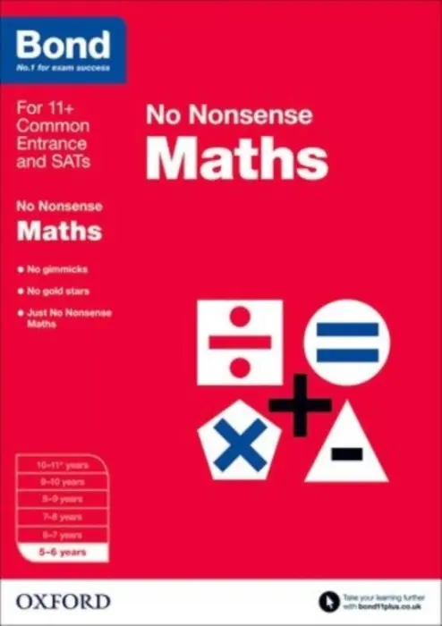 Bond: Maths: No Nonsense - Lindsay, Sarah a Bond 11+