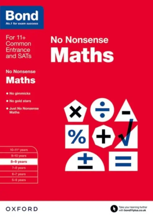 Bond: Maths: No Nonsense - Lindsay, Sarah a Bond 11+