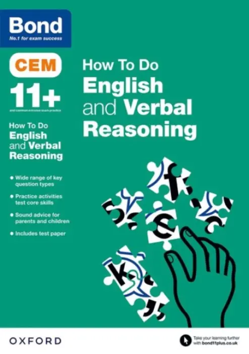 CEM How To Do: Bond 11+ English and Verbal Reasoning (for Cambridge Select Insight) - Hughes, Michellejoy a Bond 11+
