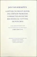 Letter to Philip Hofer on Certain Problems Connected with the Mechanical Cutting of Punches - van Krimpen, Jan
