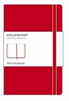 Moleskine - zápisník v tvrdých deskách - 9 × 14 cm, čistý, červený