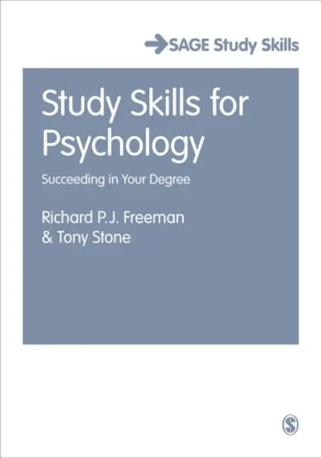 Study Skills for Psychology - Freeman, Richard a Stone, Antony