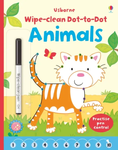 Wipe-clean Dot-to-dot Animals - Greenwell, Jessica
