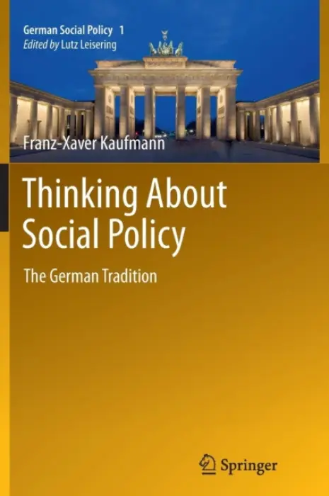 Thinking About Social Policy - Kaufmann, Franz-Xaver