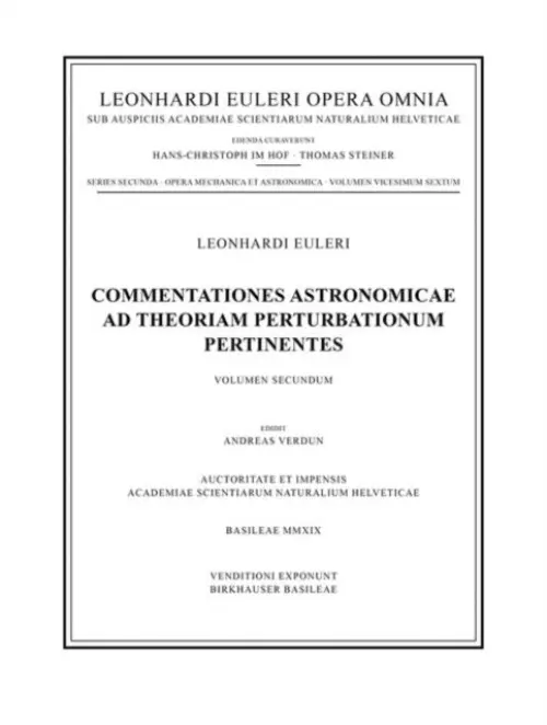 Commentationes astronomicae ad theoriam perturbationum pertinentes 2nd part - Euler, Leonhard