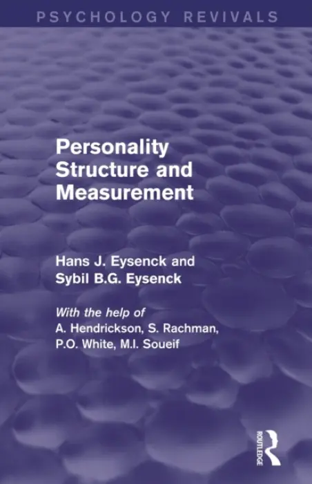 Personality Structure and Measurement - Eysenck, Hans J. a Eysenck, Sybil B.G.