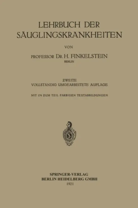 Lehrbuch der Sauglingskrankheiten - Finkelstein, Heinrich