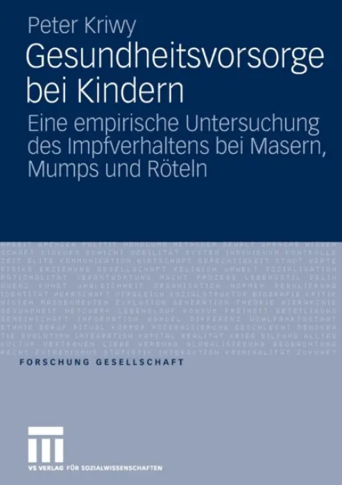 Gesundheitsvorsorge bei Kindern - Kriwy, Peter
