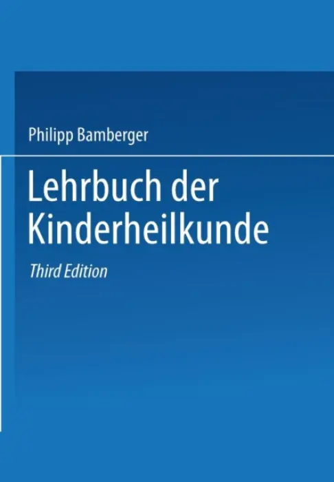 Lehrbuch der Kinderheilkunde - Bamberger, Philipp