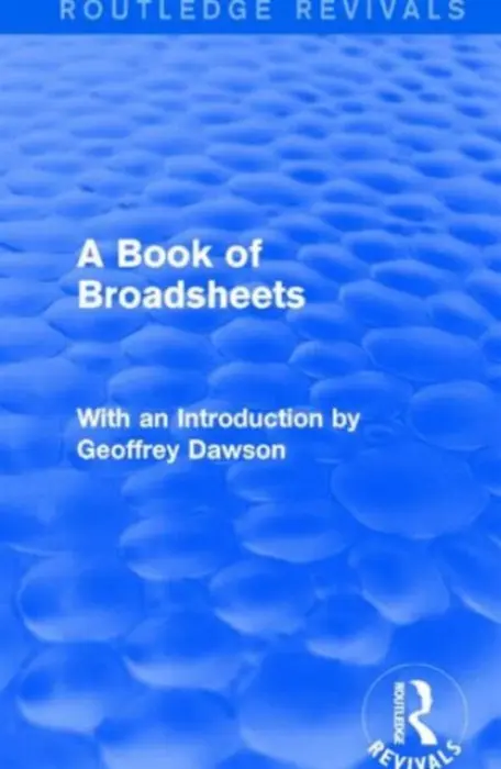Book of Broadsheets (Routledge Revivals) - Various