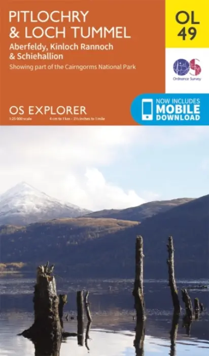 Pitlochry & Loch Tummel, Aberfeldy, Kinloch Rannoch & Schiehallion - Ordnance Survey