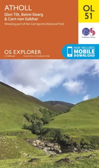 Atholl, Glen Tilt, Beinn Dearg & Carn nan Gabhar - Ordnance Survey