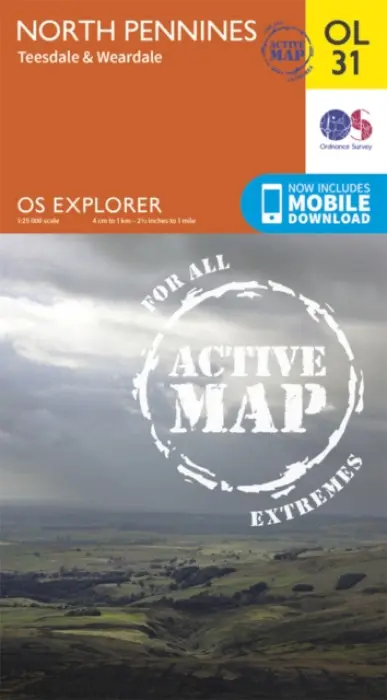 North Pennines - Teesdale & Weardale - Ordnance Survey
