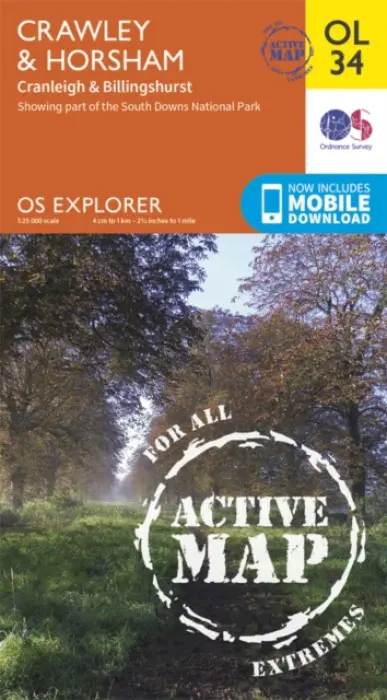 Crawley & Horsham, Cranleigh & Billingshurst - Ordnance Survey