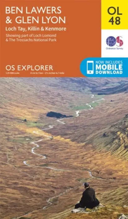 Ben Lawers & Glen Lyon, Loch Tay, Killin & Kenmore - Ordnance Survey