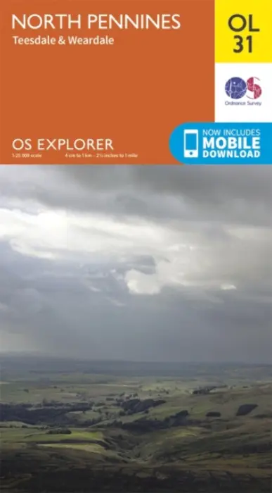 North Pennines - Teesdale & Weardale - Ordnance Survey