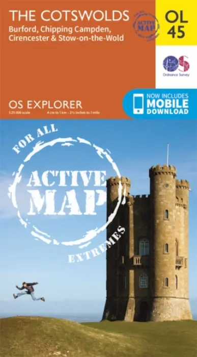 Cotswolds, Burford, Chipping Campden, Cirencester & Stow-on-the Wold - Ordnance Survey