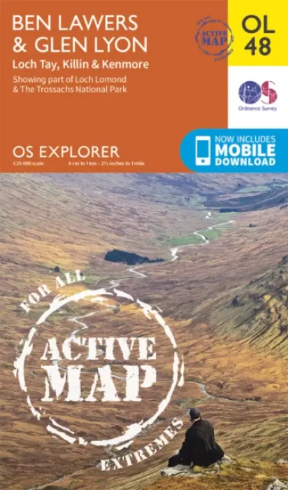 Ben Lawers & Glen Lyon, Loch Tay, Killin & Kenmore - Ordnance Survey