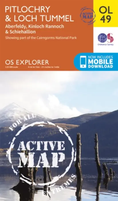 Pitlochry & Loch Tummel, Aberfeldy, Kinloch Rannoch & Schiehallion - Ordnance Survey