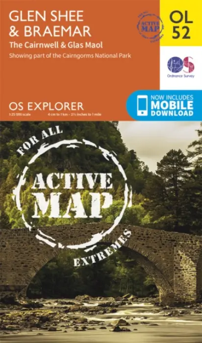 Glen Shee & Braemar, the Cairnwell & Glas Maol - Ordnance Survey