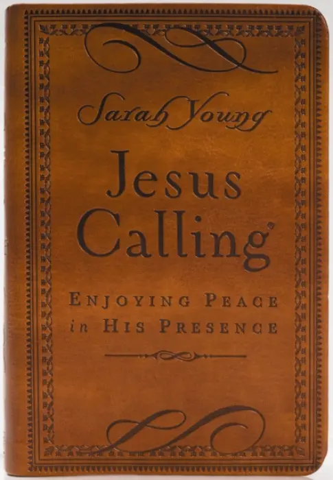Jesus Calling, Small Brown Leathersoft, with Scripture References - Young, Sarah