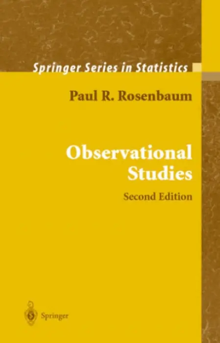 Observational Studies - Rosenbaum, Paul R.