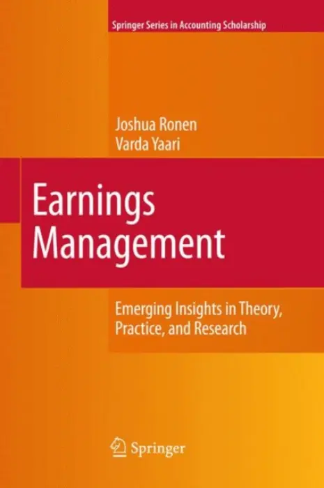 Earnings Management - Ronen, Joshua a Yaari, Varda
