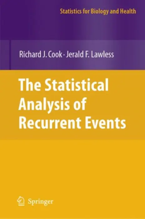 Statistical Analysis of Recurrent Events - Cook, Richard J. a Lawless, Jerald