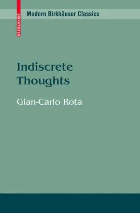 Indiscrete Thoughts - Rota, Gian-Carlo