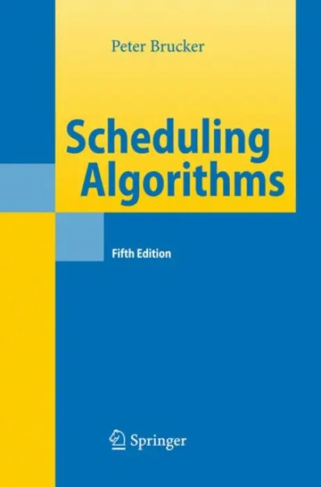 Scheduling Algorithms - Brucker, Peter
