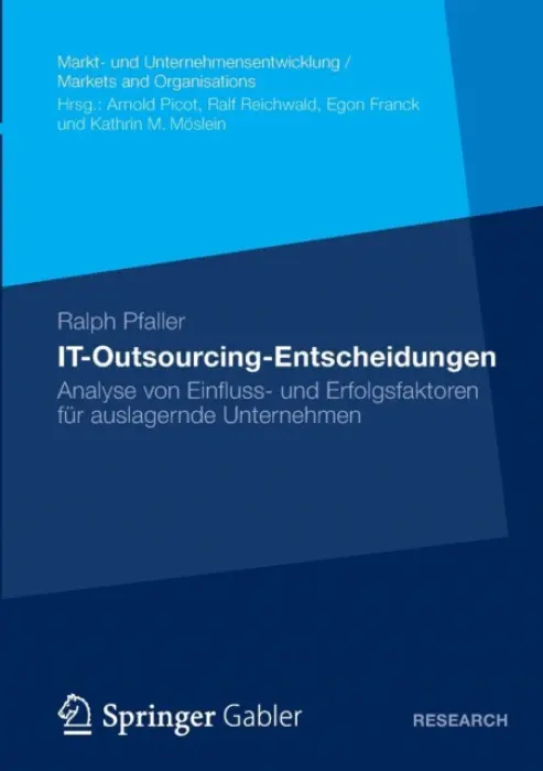 IT-Outsourcing-Entscheidungen - Pfaller, Ralph