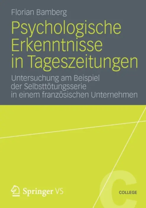Psychologische Erkenntnisse in Tageszeitungen - Bamberg, Florian