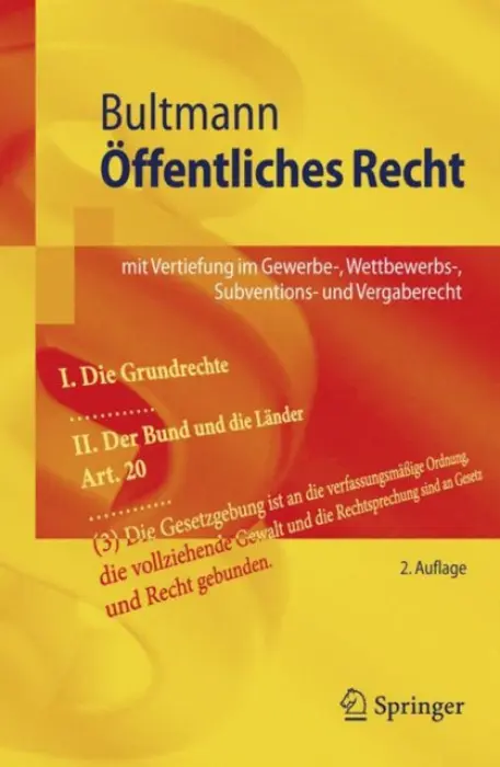Offentliches Recht - Bultmann, Peter Friedrich