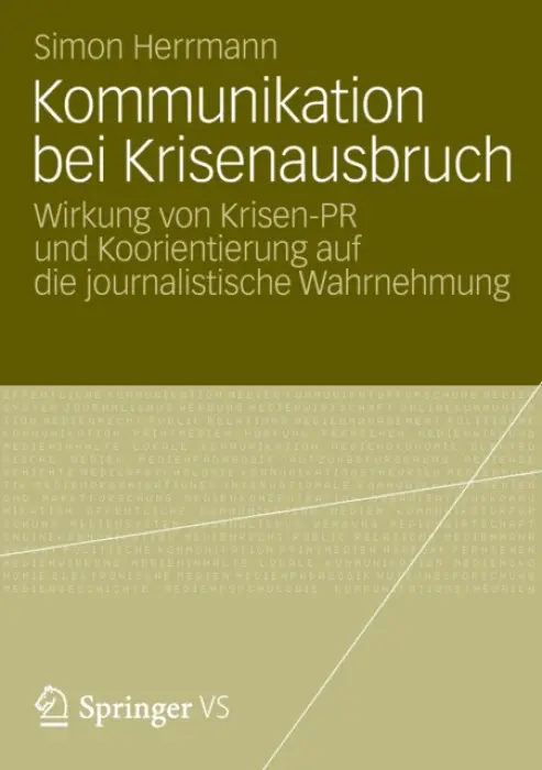 Kommunikation bei Krisenausbruch - Herrmann, Simon