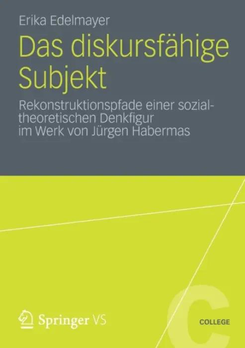 Das diskursfahige Subjekt - Edelmayer, Erika
