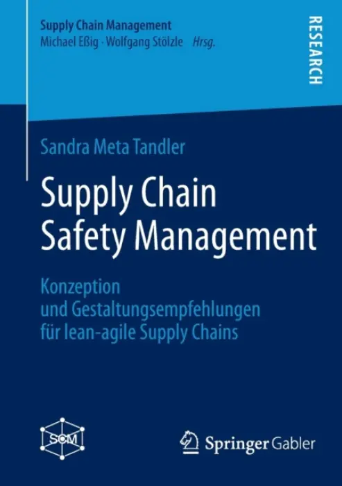 Supply Chain Safety Management - Tandler, Sandra Meta