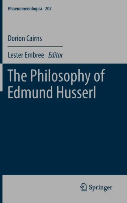 Philosophy of Edmund Husserl - Cairns, Dorion
