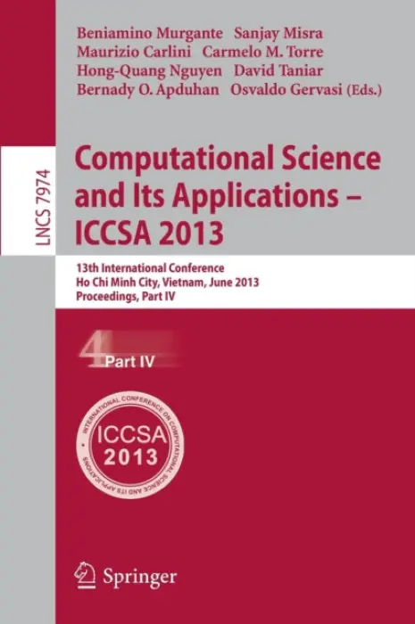Computational Science and Its Applications -- ICCSA 2013