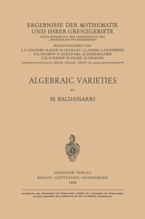 Algebraic Varieties - Baldassarri, M.