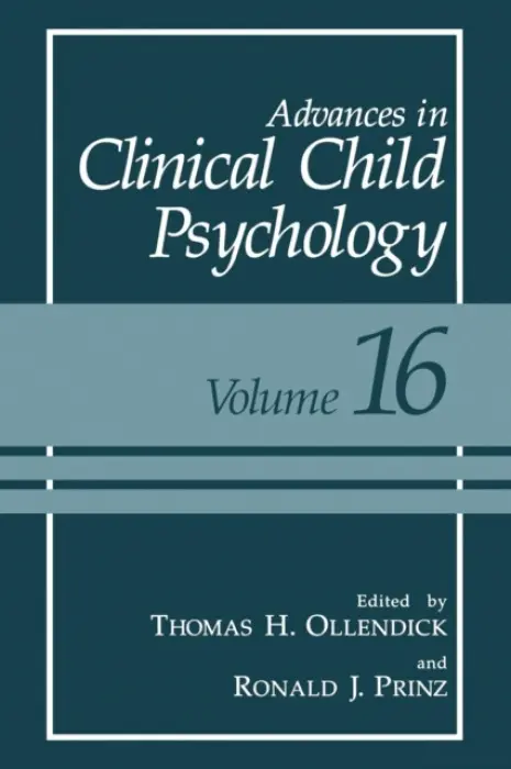 Advances in Clinical Child Psychology