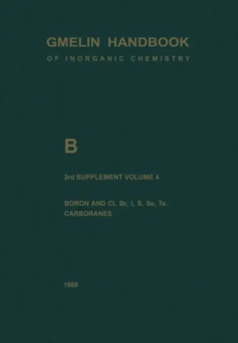 B Boron Compounds - Heller, Gert a Meller, Anton a Onak, Thomas