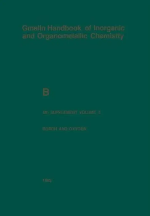 Boron and Oxygen - Heller, Gert