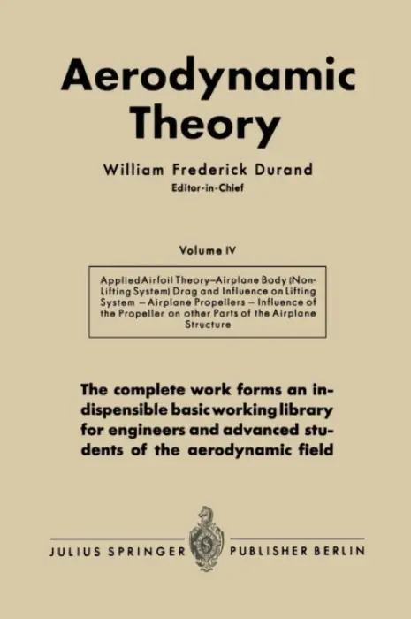 Aerodynamic Theory - Durand, William Frederick