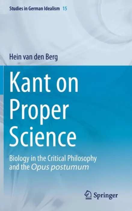 Kant on Proper Science - van den Berg, Hein