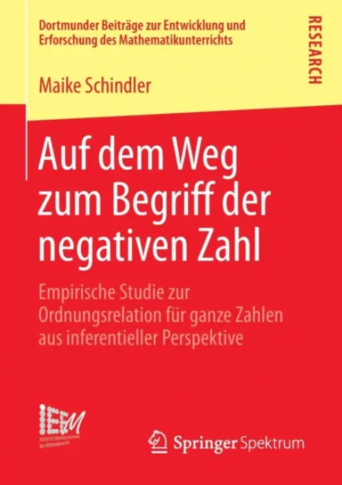 Auf dem Weg zum Begriff der negativen Zahl - Schindler, Maike